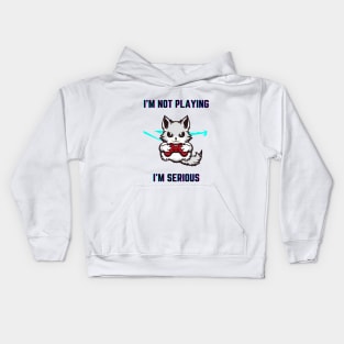 A Serious Monster Gamer Kids Hoodie